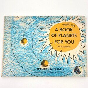 A Book of Planets for, Paperback by Branley, Franklyn, 1975 printing